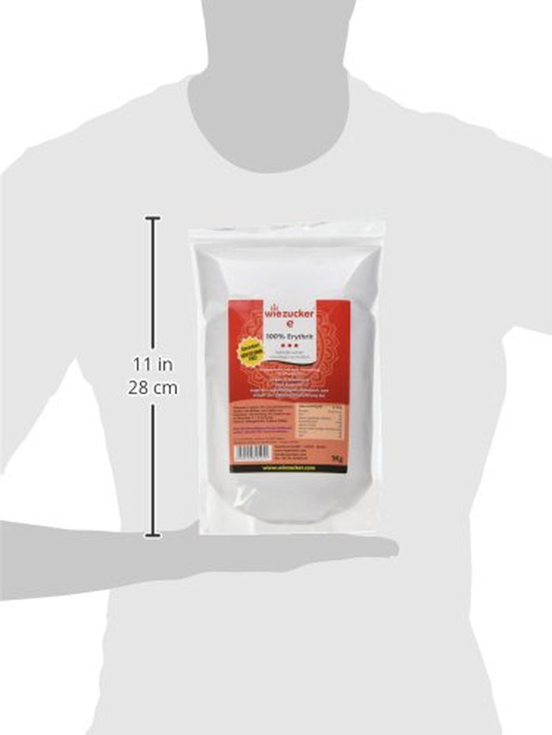 Erythritol, 1Er-pakket (1 X 1 Kg) 1000 Gram Zoetstoffen Naty Shop