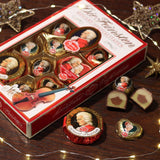Reber Mozart-balletjes met pure chocolade, verpakking van 6 met marsepein en nougat, veganistisch - 1 x 120 g