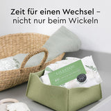 LILLYDOO Groene vochtige doekjes, 600 stuks (10 x 60), 100% plasticvrij, scheurbestendig doekje - geurvrij, zacht en natuurlijk, zachte reiniging voor de gevoelige huid, dermatologisch getest