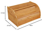 54118 Broodmand, bamboe 40 x 26 x 20 cm, bruin, 40,x 27,5 x x 21,5 cm Voedselbewaardozen Naty Shop