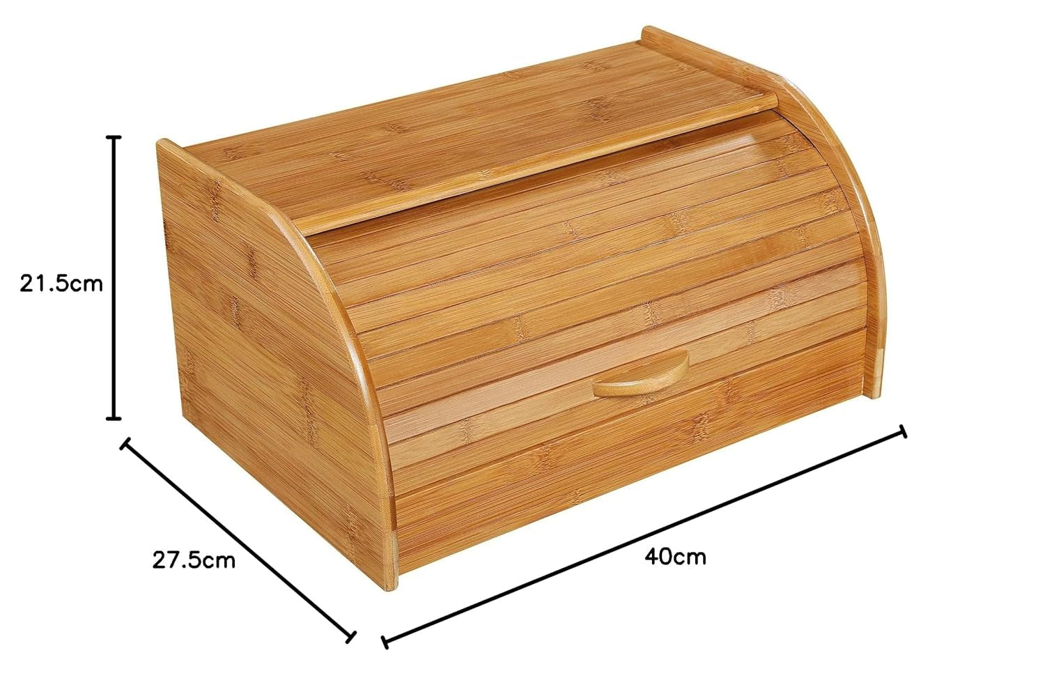 54118 Broodmand, bamboe 40 x 26 x 20 cm, bruin, 40,x 27,5 x x 21,5 cm Voedselbewaardozen Naty Shop