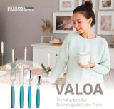 Beckmann & Rommerskirchen 2515 VALOA Besteckset 4 Persoons | 16-Teilig | Olie | Spülmaschinenfest | Hochglanzpoliert | Essbesteck: 4X Messer, Gabel, Esslöffel, Kaffeelöffel Keuken Naty Shop