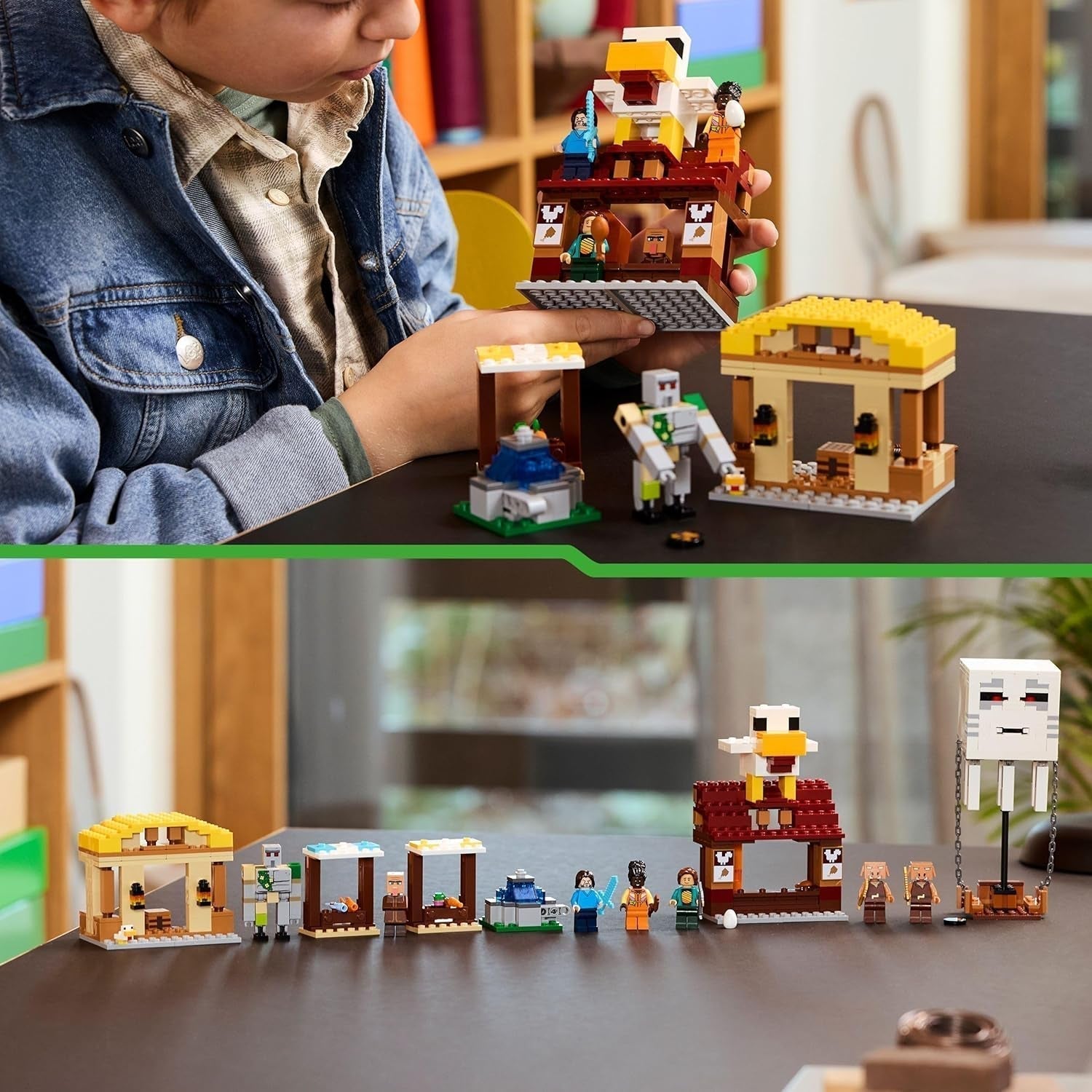 LEGO Minecraft Ghast Balloon Attack - Gamerspeelgoed voor kinderen - Videogamebouwset met huis, kip en golem - Filmartikelen voor jongens vanaf 10 jaar - 21273 Bouwsets Beuche in LEGO-Store