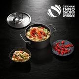 Fissler Adamant, serveerpan, aluminium, antiaanbaklaag, hoge rand, krasbestendig - Inductiepotten en pannen Naty Shop