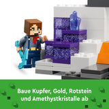 LEGO Minecraft Badlands Mijn Videogame Mijnbouwspeelgoedset voor jongens en meisjes vanaf 8 jaar Leuke bouwstenen Avontuurset Verjaardagscadeau 21263 Bouwsets Bekijk de LEGO-Store