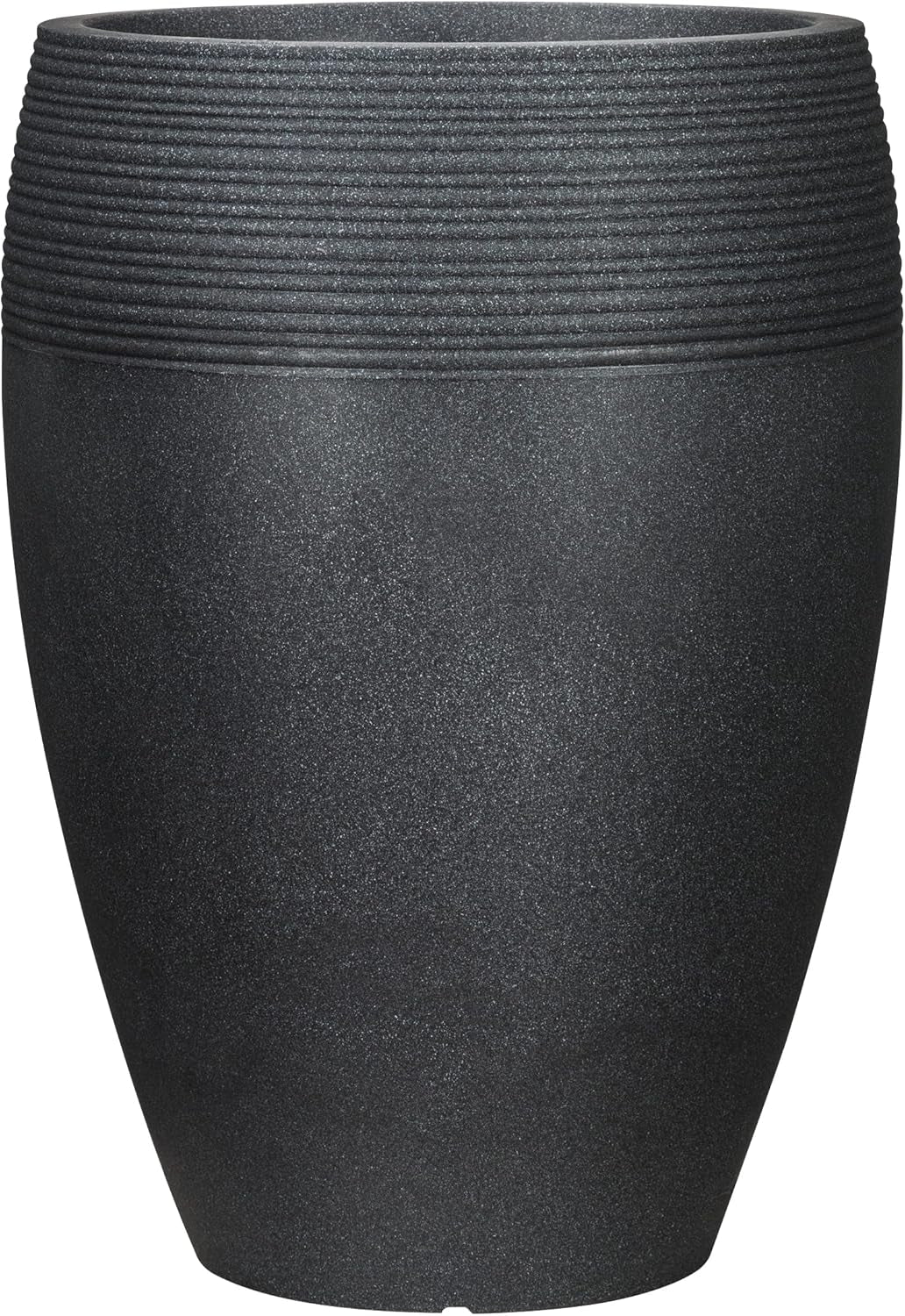 Scheurich Lineo, kunststof plantenbak, zwart graniet, diameter 30 cm, hoogte 24,1 cm, inhoud 11 l.
