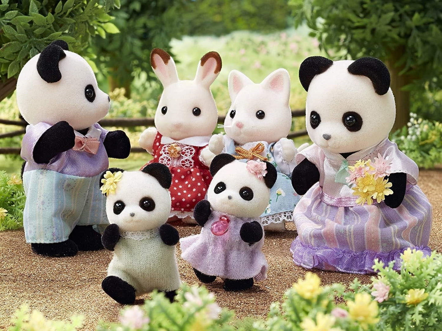 Sylvanian Families L5529 Panda Family - Poppenhuisfiguren