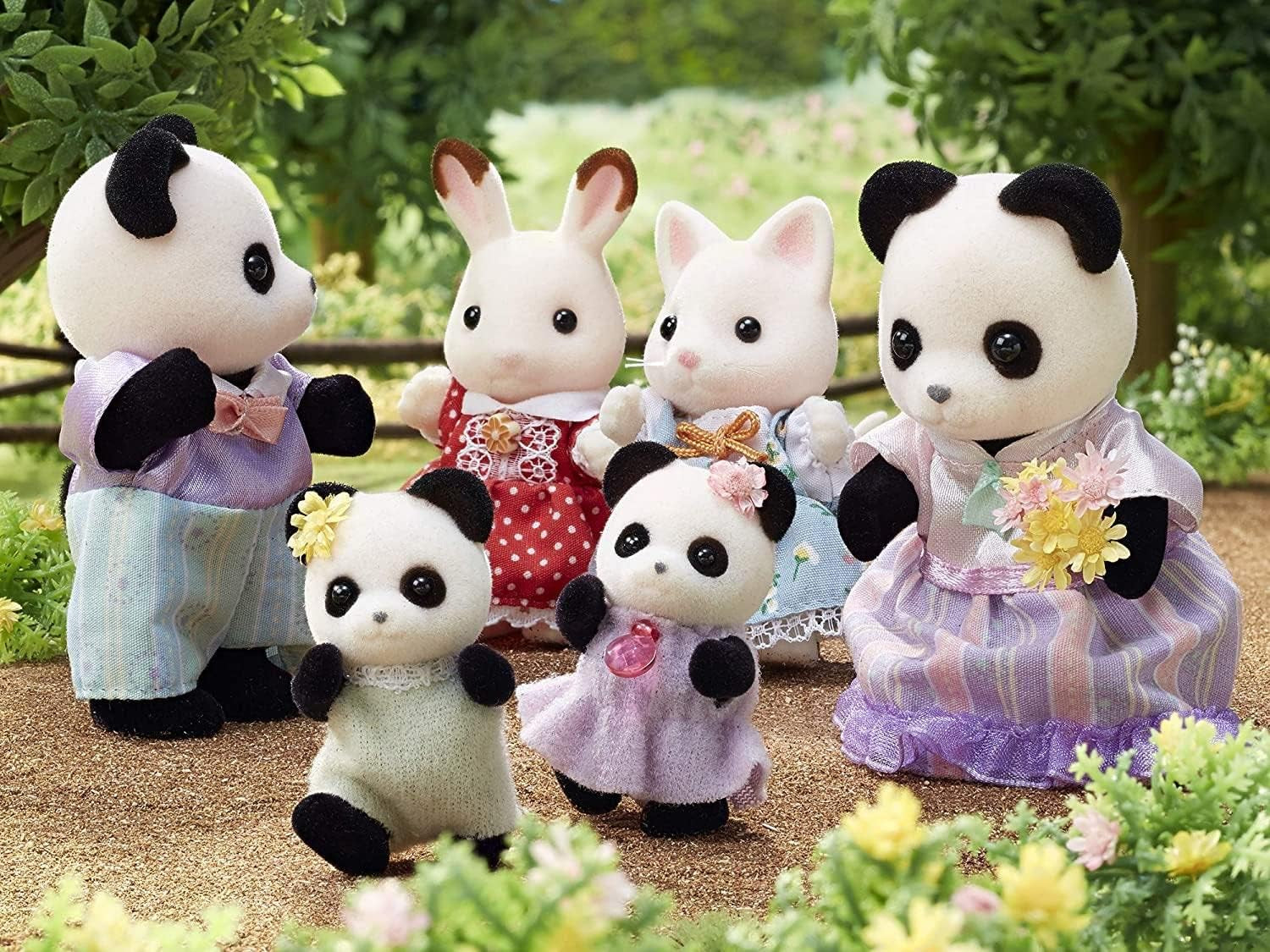 Sylvanian Families L5529 Panda Family - Poppenhuisfiguren