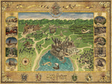 Ravensburger puzzel 12000720 - kaart van Zweinstein - puzzel van 1500 stukjes voor volwassenen en kinderen vanaf 14 jaar Harry Potter fan merchandise puzzel Naty Shop oud ontwerp