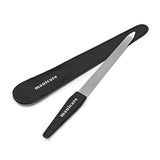 Nagelvijl gevoerd Natuurlijke en kunstmatige nagelvijl Dubbelzijdig Medium korrel Sterk Heavy Duty Thuissalon Professionele manicure pedicure 2 stuks