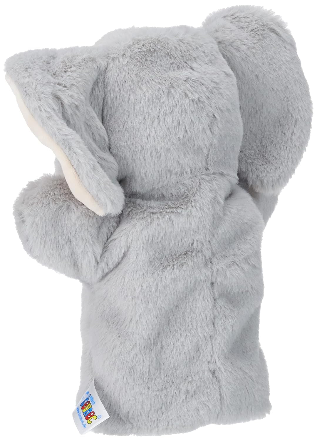394070 Handpop olifant, grijs Speelgoed Bebe Naty Shop