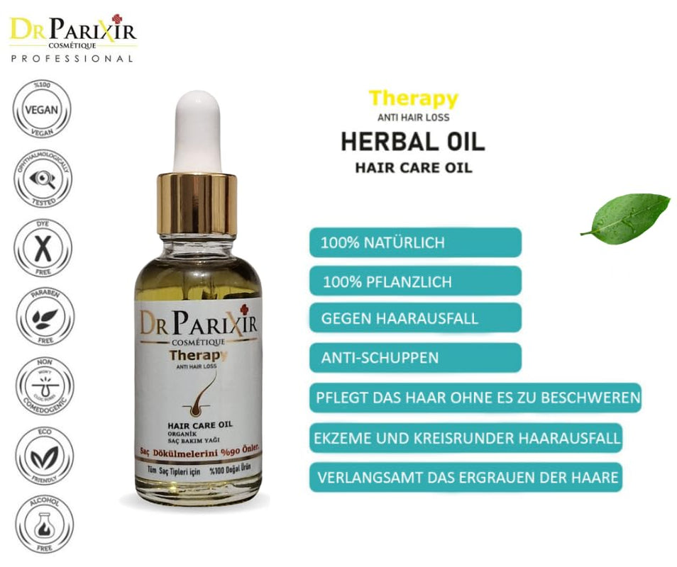 Dr Parixir Anti-Hair Loss Serum - Effectieve oplossing met olijfolie en rozemarijn, 30 ml | Vermindert haaruitval en versterkt de haarwortels Naty Shop Hair Care