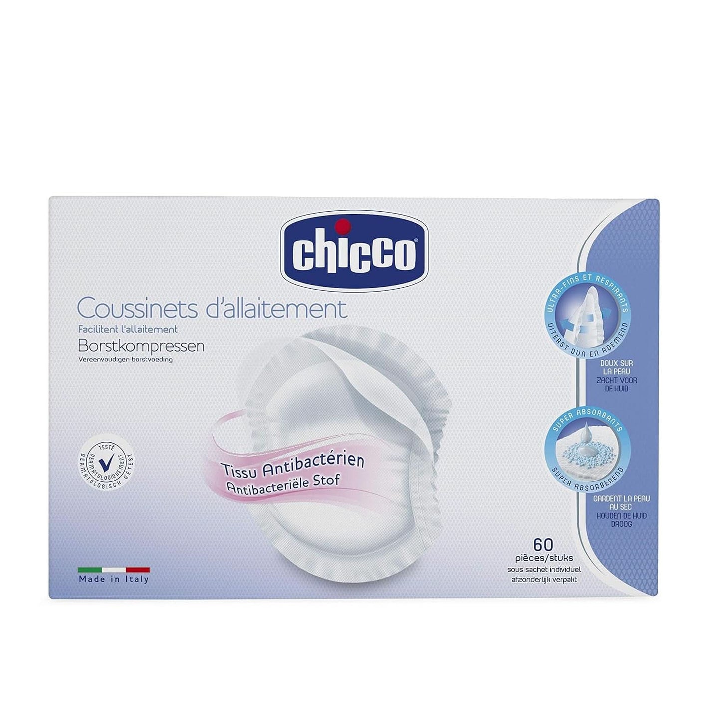 Borstvoedingspads, 60 stuks Voeding en borstvoedingsaccessoires Bebe Naty Shop