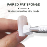 100 Stück Nail Art Schwamm Mit Metallgreifer, Sponge Brush Applicator, Sponge Nagel Pinsel, Maniküre Zubehör Für Nägel, Um Eine Varaudzen Van Gradient Nail Art Patterns Zu Ersetlen
