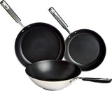Roestvrijstalen pan met antiaanbaklaag - geschikt voor inductie, met comfortabel handvat - 28 Cm Potten en pannen Naty Shop 24/28/28 Cm Pannenset