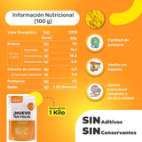Eipoeder uit Freilandeiern (1kg) | Pasteurisiertes Vollei Pulver | Ohne Zusatztoffe | Glutenvrij & lactosevrij | Vakuumverpackung in Zip-Beutel