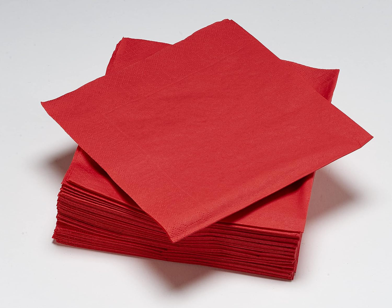 50 tissues, katoen, 33 x 33 cm, 2-laags, FSC rood, cellulose, 33 x 33 cm (pak van 3)