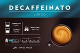 Café Royal Lungo Decaffeinato – Nespresso®-compatibele koffiecapsules, 100% Arabica, Intensität 5/12, Rainforest Alliance, cafeïnevrij, 100 capsules
