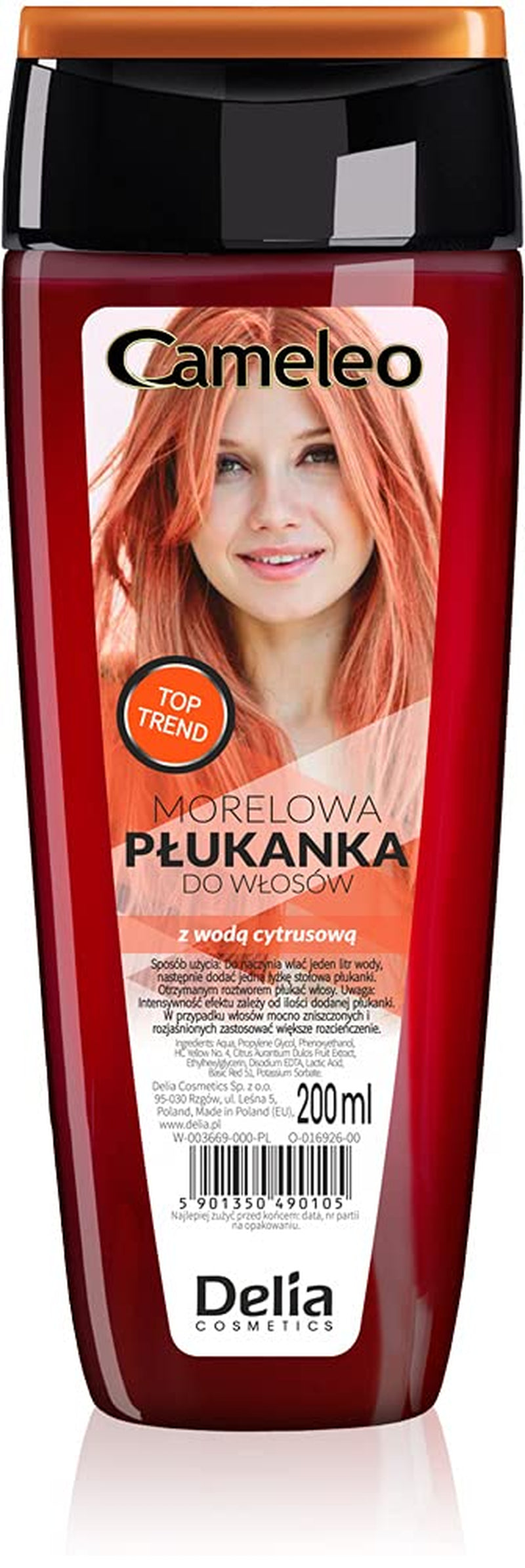 Cameleo - Roze Water Roze Haar Tonic Geen gele tint Semi-permanente haarkleuring - Voor blond en grijs haar - Kleur en verzorging - Vrij van parabenen | 200 ml Naty Shop Haarverf Nieuwe Versie - Abrikoos 200 Ml (1 pakje)