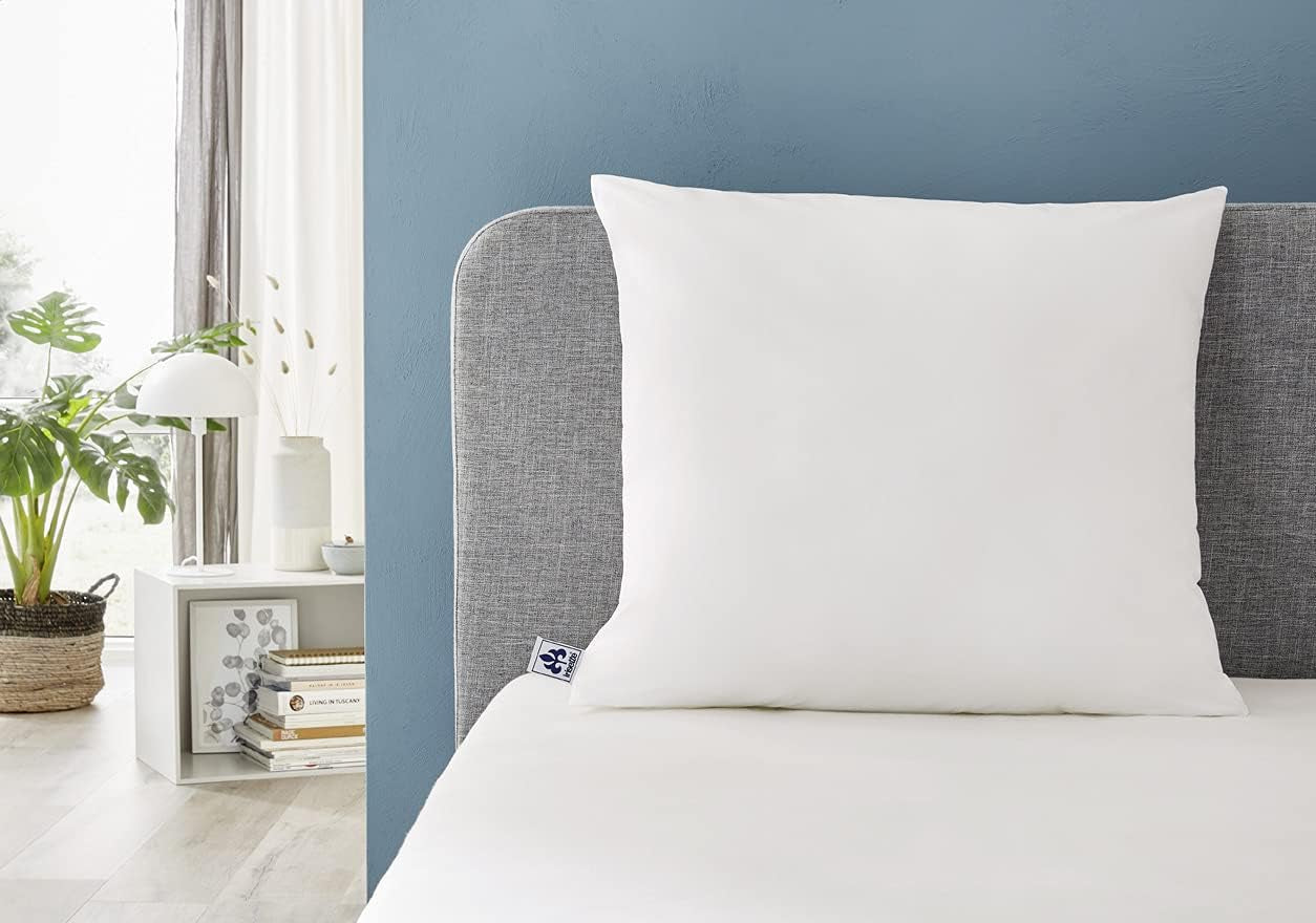 Irisette Noblesse kussen - Made in Germany - Kussen met afneembare hoes van puur katoen, 80 X 80 cm, Oeko-Tex gecertificeerd Naty Shop standaard kussens