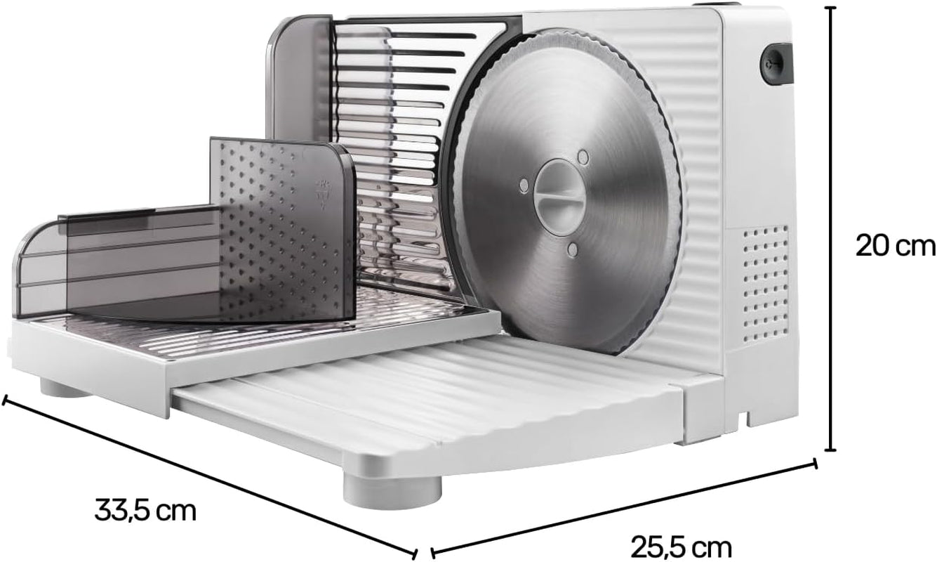 Cutmaster Compact, snijmachine, roestvrij staal, 100 W Shredders en Slicers Naty Shop