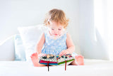 Clementoni 17721 Disney Baby - stoffen boek, veelzijdig babyreisspeelgoed, knetterend en piepend prentenboek voor pasgeborenen vanaf 0 maanden Babyspeelgoed Naty Shop