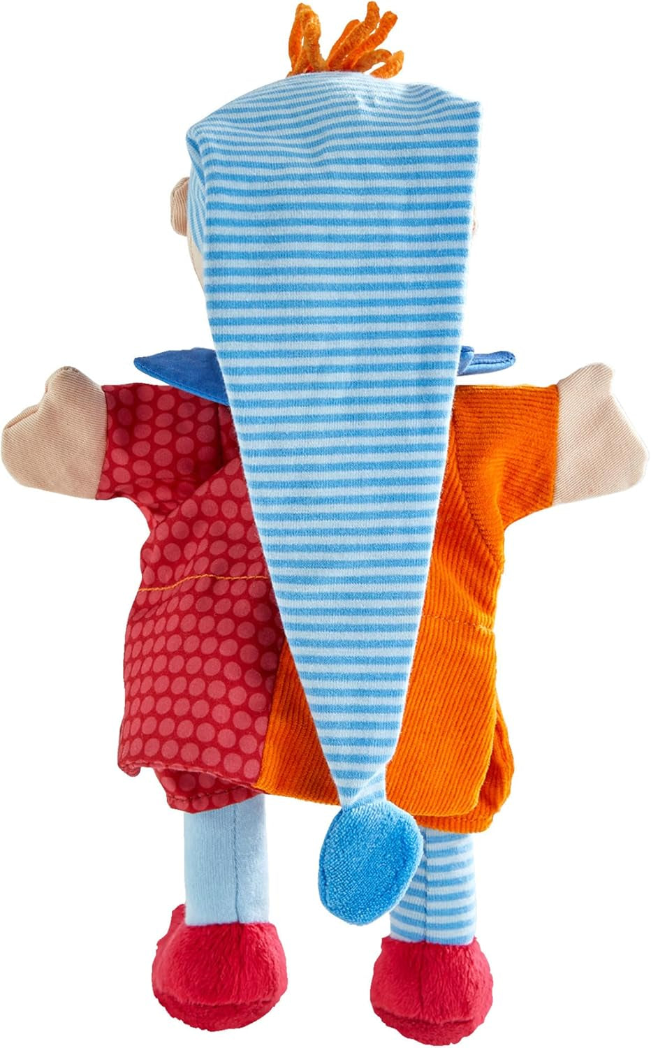 HABA Kasper handpop – Vanaf 18 maanden, Wasbaar op 30°C, Ideaal voor poppen- en rollenspel, poppentheater – 2011866001
