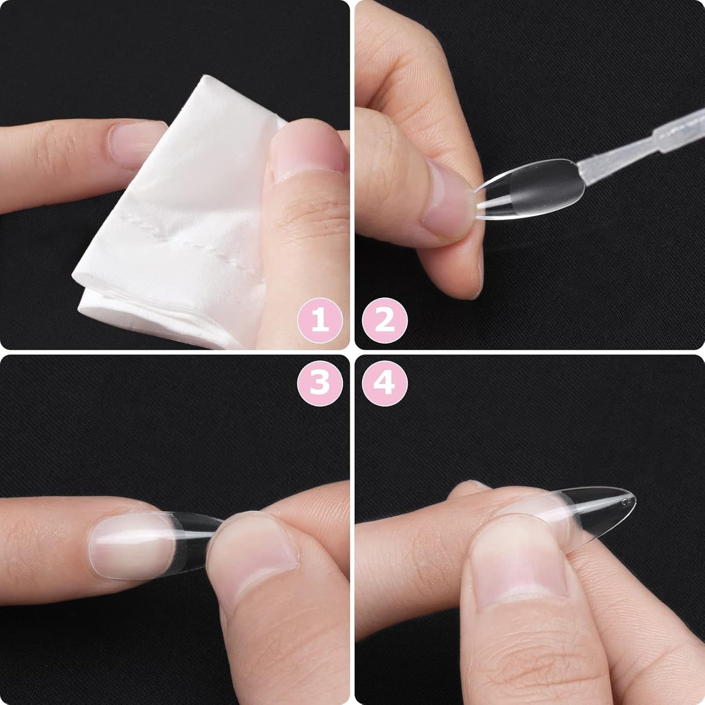 Soorten nagels, 500 stuks kunstmatige acryl valse nageltips met opbergdoos voor nagelsalons en doe-het-zelf nagelkunst voor thuis, 10 maten