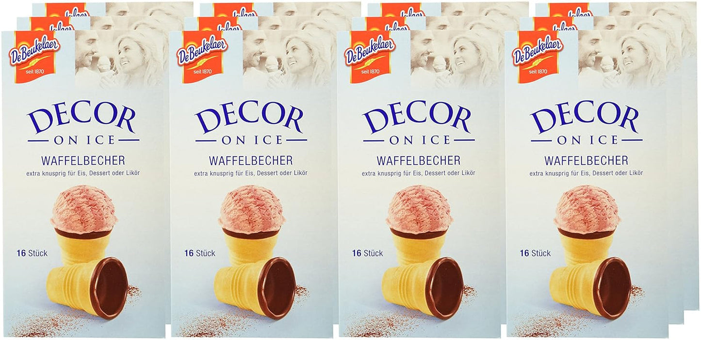 Debeukelaer Decor on Ice - Wafelverpakkingen, verpakking van 12 (12 x 60g)