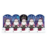 Lindt-chocolade | HALLO Mini Kerstman | 50g | 5 Mini Moși Moși (elk 10 g) van fijne melkchocolade | Kerstchocolade beeldjes voor jong en oud
