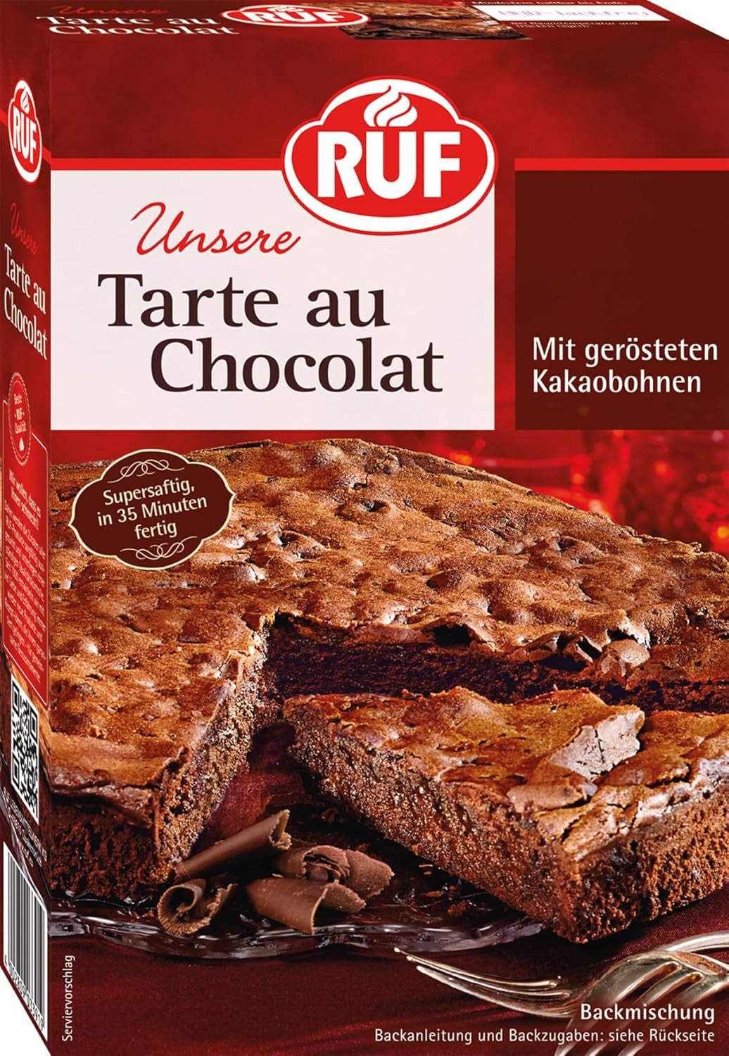 RUF Tarte Au Citron, Backmischung Für Einen Schnellen Zitronen-Kuchen Französische Art, Mit Fruchtiger Zitronen-Glasur Naty Shop Chocolade 470 G