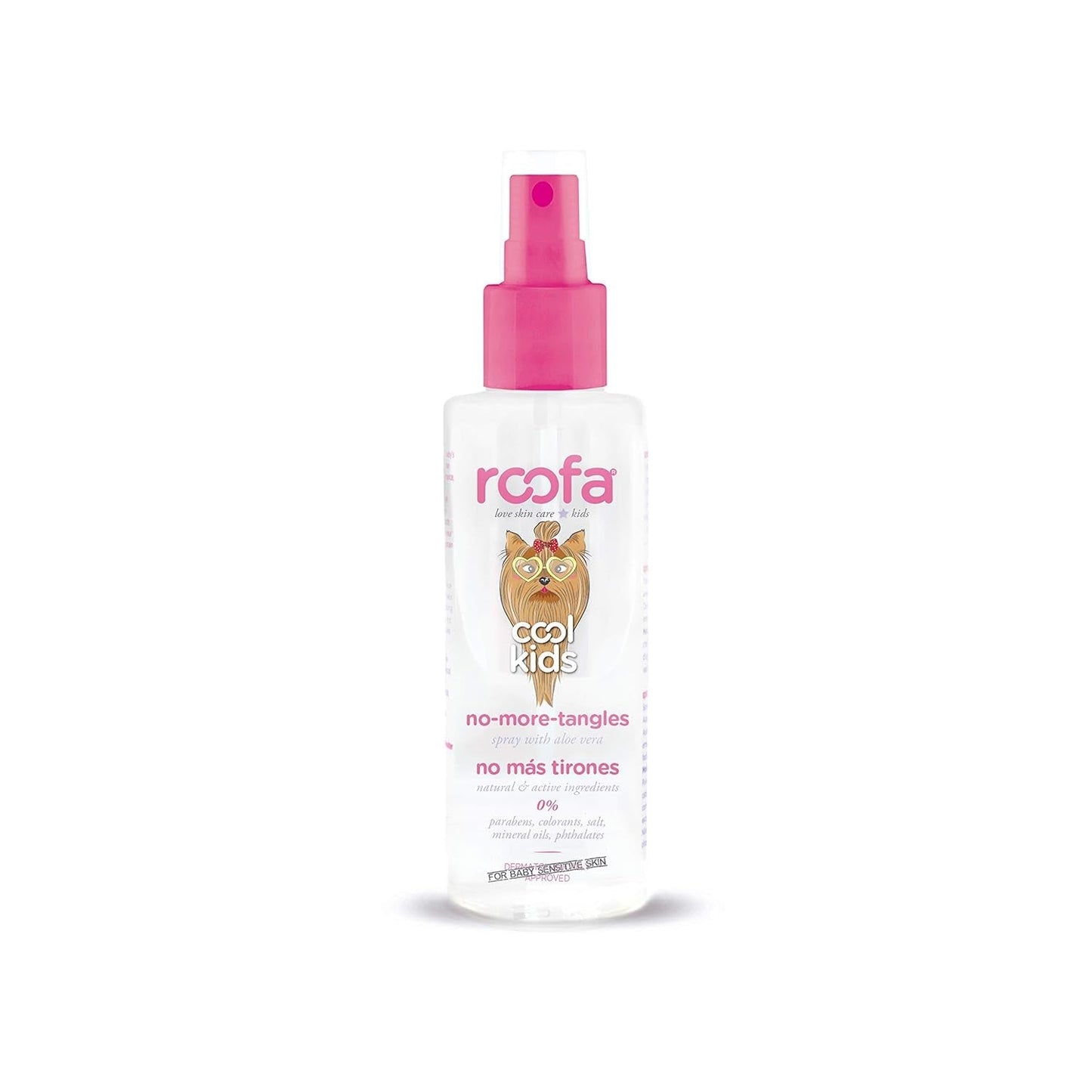 Cool Kids Anti-Tangle Spray voor kinderen, 100 ml, Spanje, 92,8% natuurlijk, met Aloë Vera, Zijde en Panthenol, Aardbeiengeur Ontklittende producten Naty Shop Standaardtitel