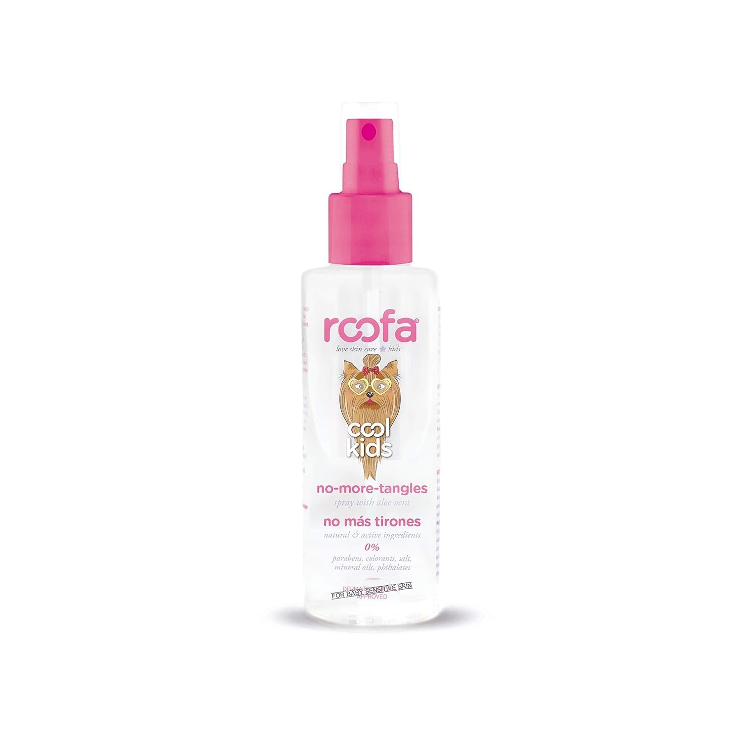 Cool Kids Anti-Tangle Spray voor kinderen, 100 ml, Spanje, 92,8% natuurlijk, met Aloë Vera, Zijde en Panthenol, Aardbeiengeur Ontklittende producten Naty Shop Standaardtitel