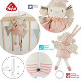 Fehn mini muziekdoosfee - knuffel en slaaphulpje: opwindbare muziekdoos met de zachte melodie "Zwanenmeer" kalmeert in elke situatie - voor baby's en peuters vanaf 0+ maanden Speelgoed Bebe Naty Shop