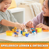 Rubble & Crew - Rubble & Mix figuur-actiefigurenset, 2 bouwspeelgoed en 85G kinetisch bouwzand, speelgoed geschikt voor kinderen vanaf 3 jaar actiefiguren Naty Shop