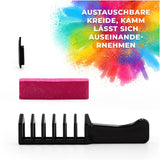 Magicat Haarkrijt voor meisjesset I 10 wasbare kleuren en 5 haarelastiekjes I Cadeau voor meisjes van 4 tot 10 jaar I Creatief cadeau voor kinderverjaardagsfeestje 2025 I Veilig en kleurrijk Naty Shop Haarverf