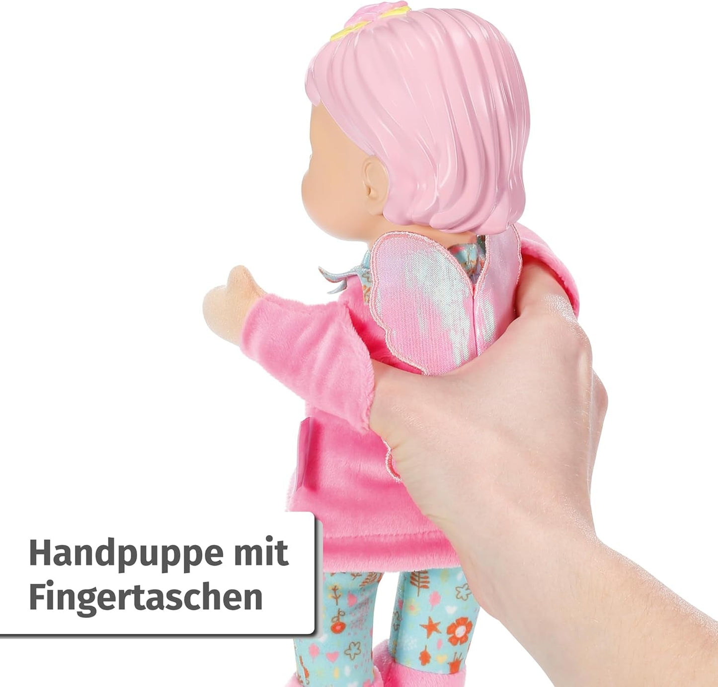 BABY born voor baby's Vergoeding Zachte lichaamspop met vingerzakken in armen 26 cm Hoge handpop 834695 Zapf Creation