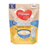 Melkpap Milupa Gentle Start - Granen voor baby's zonder gluten, zonder palmolie - Zonder bewaarmiddelen en kleurstoffen - Vanaf 5 maanden - 4 x 400 g