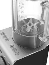 SMEG, Hochleistungsmixer BLC01BLMEU, 5 vooraf ingestelde programma's, 9 handmatige snelheden, pauze- en pulsfunctie, Kunststoffgehäuse, Rutschfeste Basis, 1400 W, Schwarz Kitchen Naty Shop