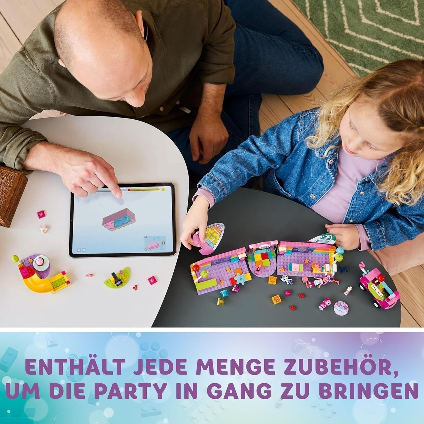 LEGO 4+ Gabby's poppenhuis Gabby's feestzaal, discospeelset met glijbaan en dierfiguren voor creatief rollenspel, cadeau voor meisjes en jongens vanaf 4 jaar 10797 Bouwsets Besuche den LEGO-Store