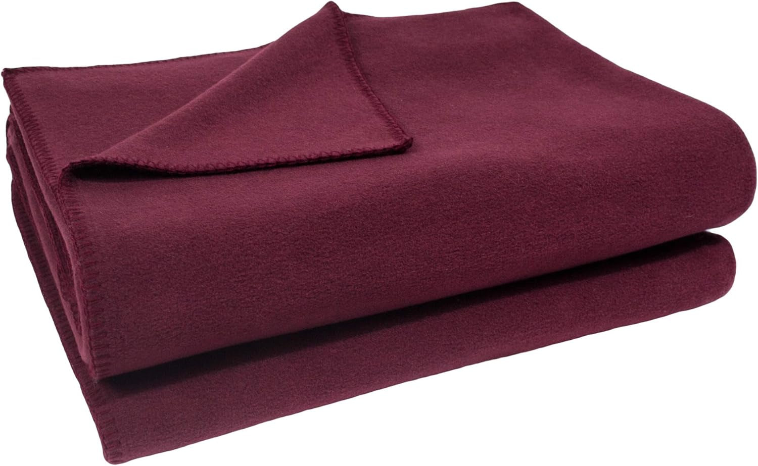 Zoeppritz Decke in Der Farbe: Rot, Aus 65% Polyester, 35% Viscose Hergestellt, GrÃ¶ÃŸe: 160X200 Cm, 103291-235-160X200