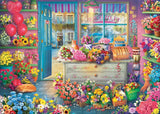 Schmidt Spiele 59764 Kleurrijke bloemenwinkel, puzzel 1000 stukjes Puzzel Naty Shop