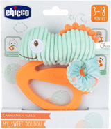 Chicco My Sweet Doudou kameleon speelgoed gemaakt van hoogwaardige stof zacht plastic ring rustgevende tandjes babyspeelgoed 3-18 maanden babyspeelgoed Naty Shop