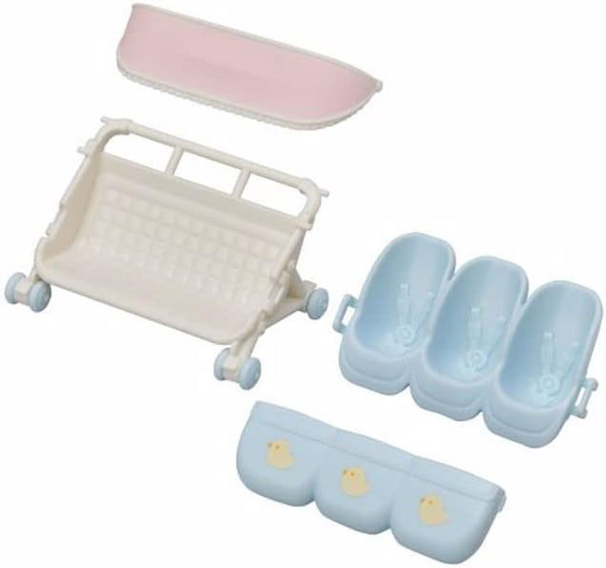 Sylvanian Families L5533 Triplets-kinderwagen - Poppenhuisspeelset Naty Shop Dolls