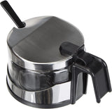 Classic Shaker, 250 ml, met lepel, roestvrij staal, zilver/transparant, 13 x 10 x 9 cm, 2 stuks