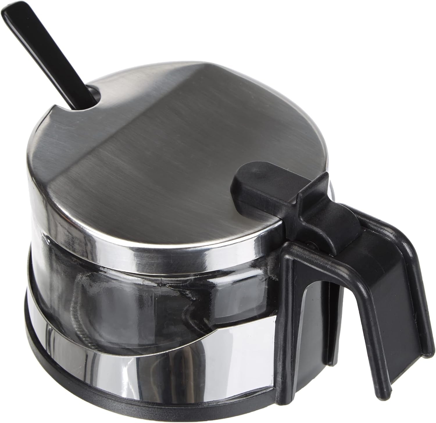 Classic Shaker, 250 ml, met lepel, roestvrij staal, zilver/transparant, 13 x 10 x 9 cm, 2 stuks