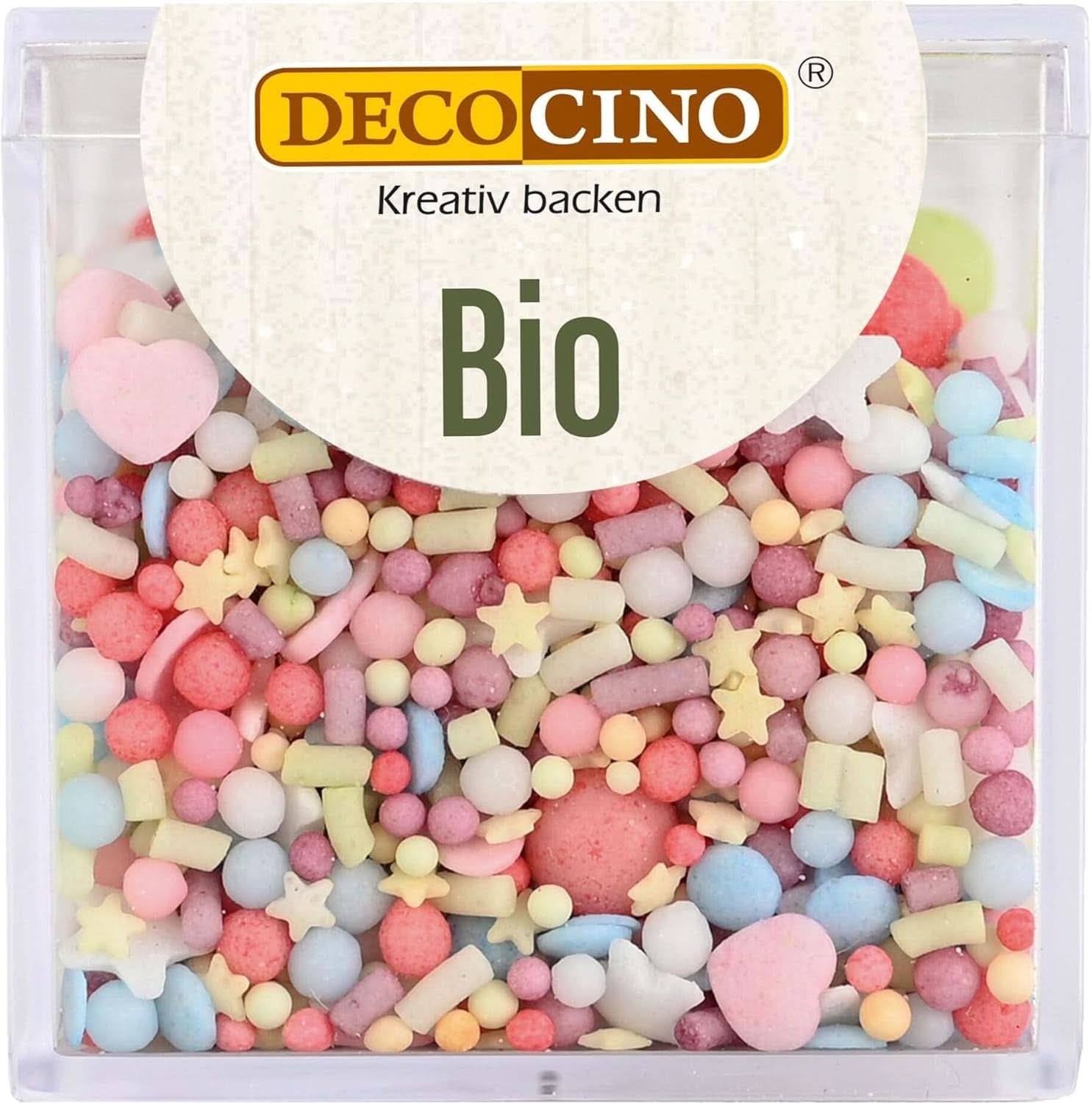DECOCINO Biologische Dextrose Veganistische Suikerhagelslag, 60 gram Hagelslag Naty Shop