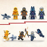LEGO NINJAGO Arin's Ninja off-road buggy, ninja speelgoed met auto, draak en 4 minifiguren, buggy model avonturenset voor kinderen, verjaardagscadeau voor jongens en meisjes vanaf 7 jaar oud 71811 Bouwsets Beuche in LEGO-Store
