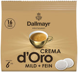 Crema d'Oro milde en fijne pads (16 koffiepads) (verpakking met 4)