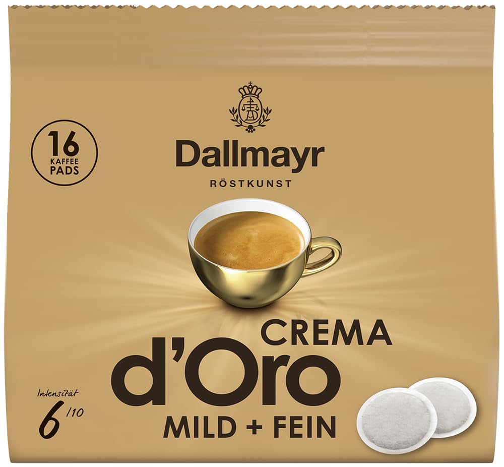 Crema d'Oro Milde & Fijne Pads (16 Kaffeepads)
